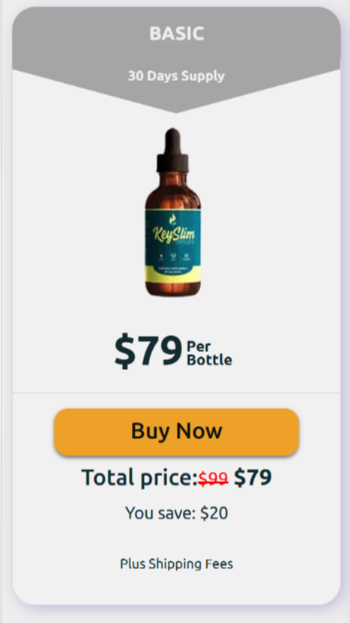 Keyslim drops  Buy 1 Bottle